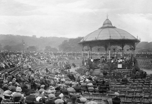 The bandstand in Corporation Park, Blackburn.